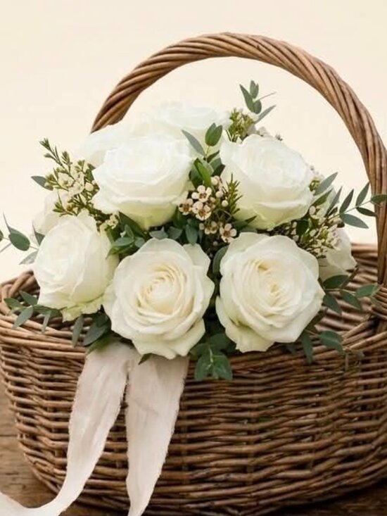 Other - Hand Tied Artificial Rose Bouquet | Made to Order | 6-7 Flowers | Custom